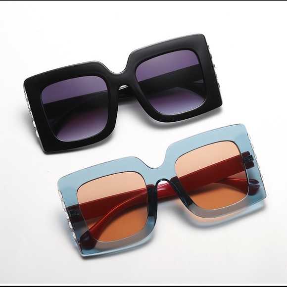 Square diamond back sunglasses - Picture 3 of 4